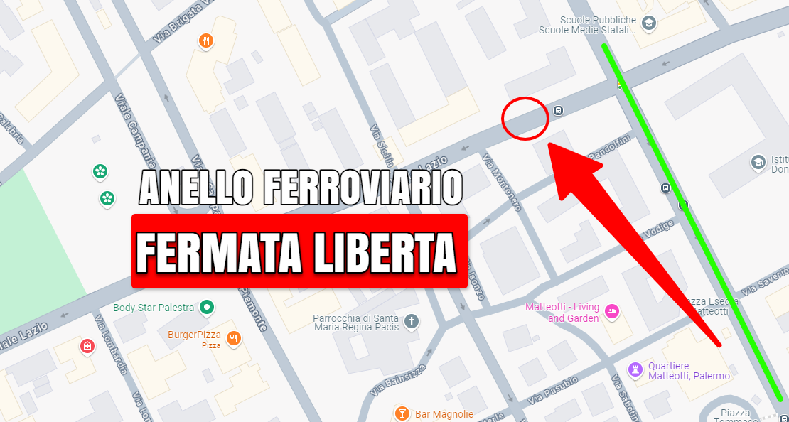 anello ferroviario fermata libertà