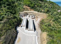Raddoppio Ogliastrillo Castelbuono il cantiere visto dal cielo