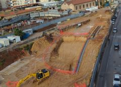 Anello ferroviario: proseguono le palificazioni per la fermata Turrisi-Colonna
