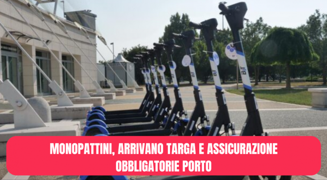 Monopattini elettrici: arrivano targa e assicurazione obbligatorie