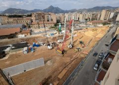 Anello ferroviario: avanzano le palificazioni per la fermata Turrisi-Colonna