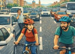 Corso Calatafimi: una raccolta firme per difendere la pista ciclabile e dire basta alla doppia fila