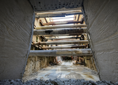 Passante ferroviario: abbattuto il diaframma a vicolo Bernava