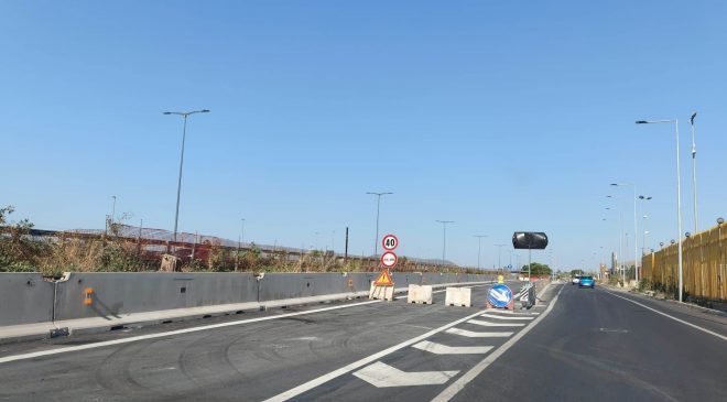 Svincolo Roccella lato monte: avanzano i lavori sul nuovo accesso diretto all’autostrada
