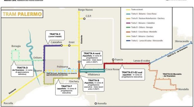 Tram: si avvia l’iter per il progetto esecutivo delle tratte A “Nord” e B